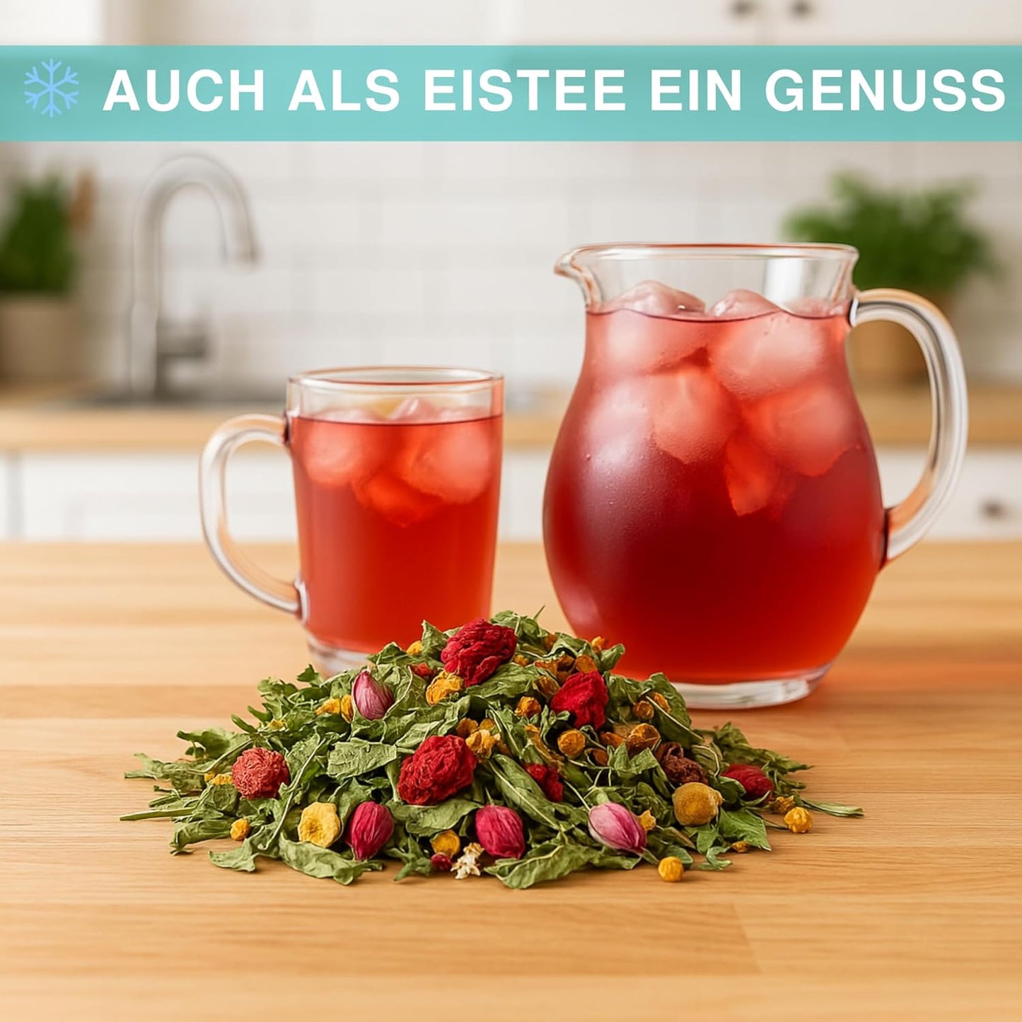 Sonnenkuss Tee, 100 g fruchtig-blumige Kräutertee-Mischung
