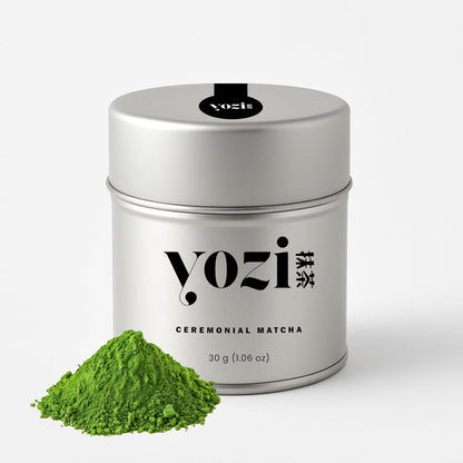 Yozi Premium ceremonial Matcha Pulver, 30g Dose, aus Kagoshima, high grade, Pestizidfrei Matcha-Tee