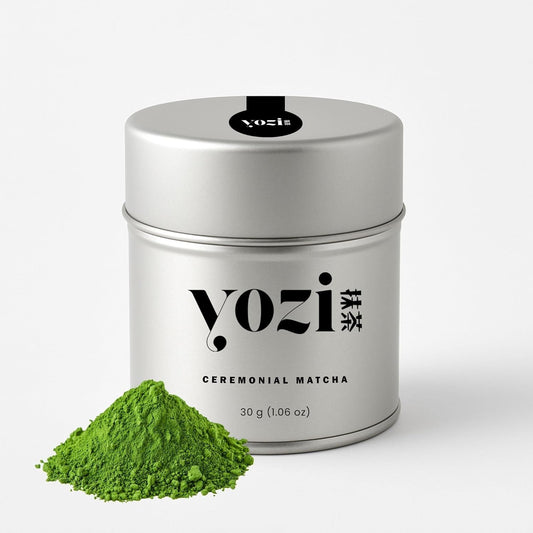 Yozi Premium ceremonial Matcha Pulver, 30g Dose, aus Kagoshima, high grade, Pestizidfrei Matcha-Tee
