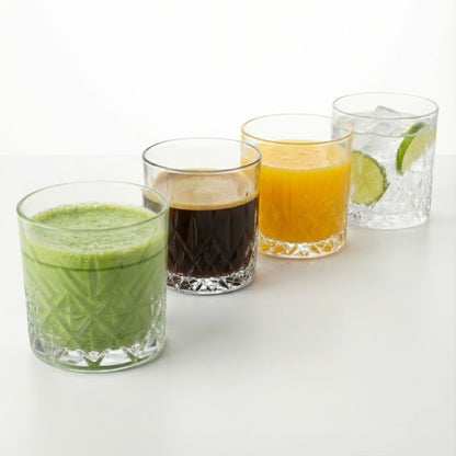 Matcha Gläser Set "Odin" 4-tlg. – Kristall-Optik & Bleifrei, 330ml