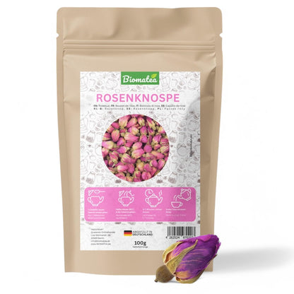 Rosenknospen, 100 g duftende, ganze Rosenteeblüten