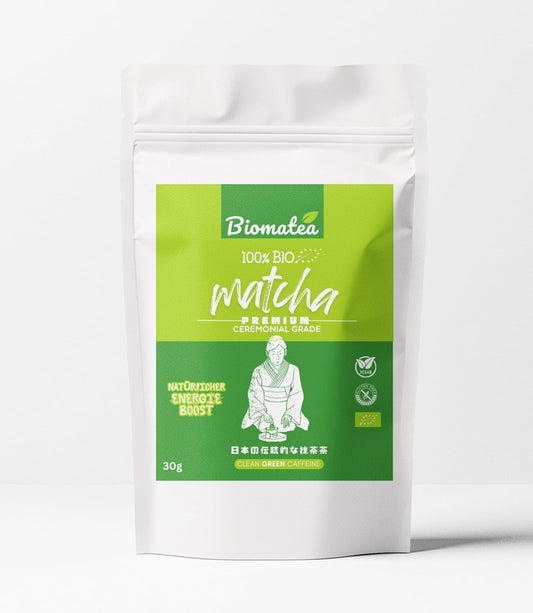 30g Bio Matcha, frischer Organic Matcha Pulver Tee, Zip-Beutel