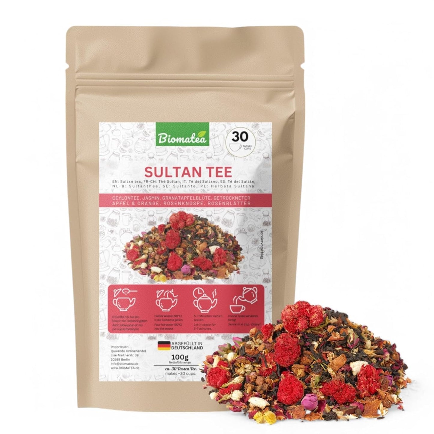Sultan Tee, 100g, Blüten Mischungs-Tee