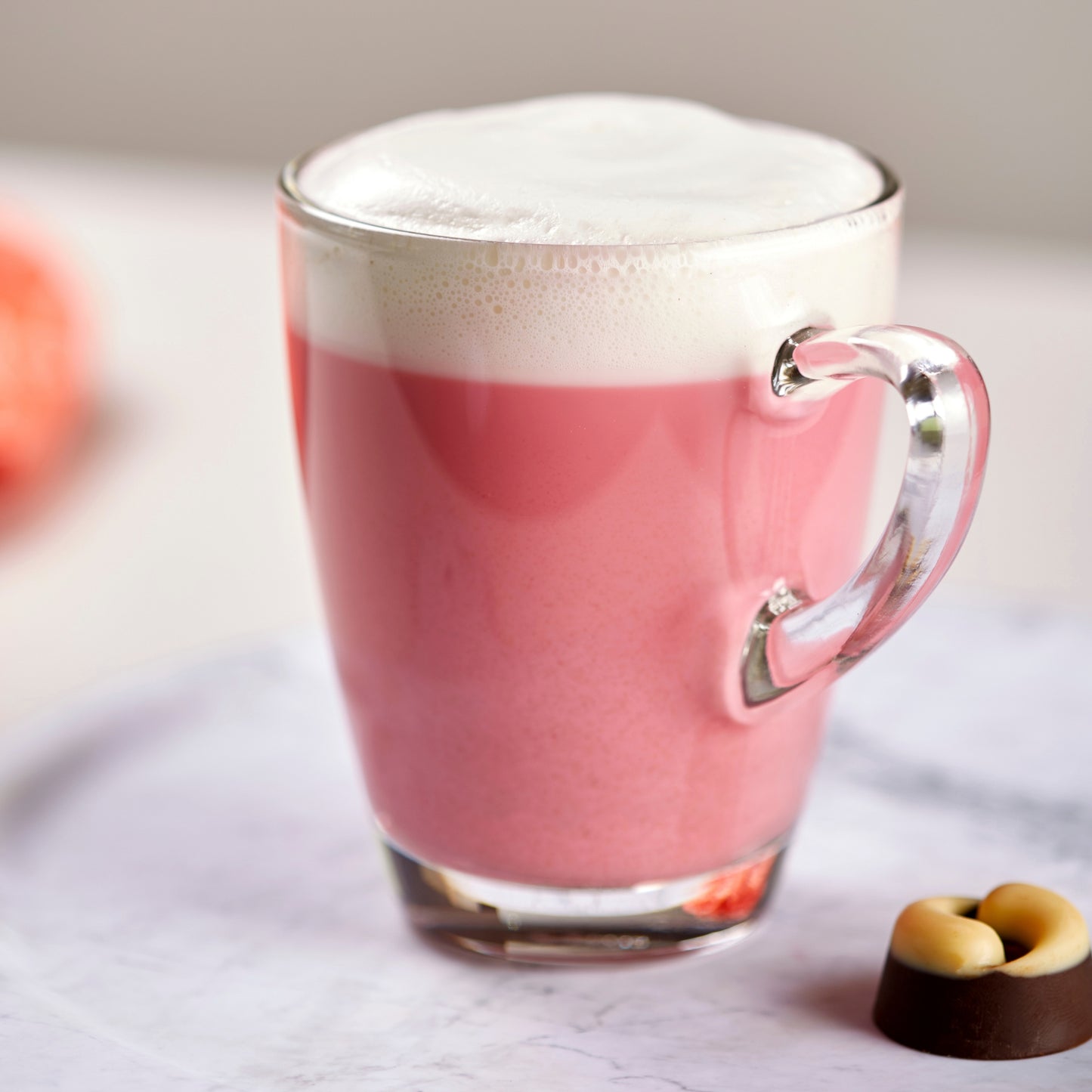 Pink Flamingo Latte Pulver, Erdbeere, Kokos & Taro Getränkepulver, 140g