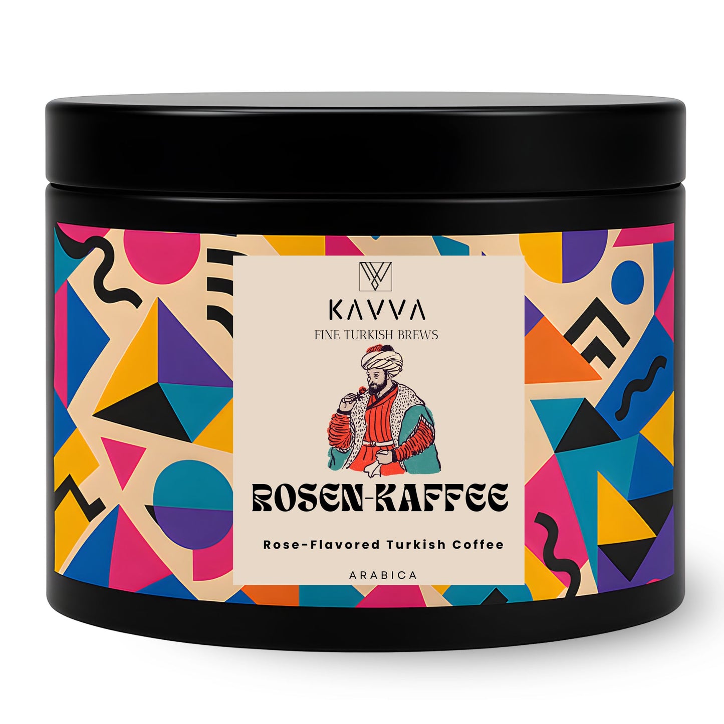 KAVVA Premium Rosen-Kaffee – Türkischer Kaffee mit Rosenaroma, ohne Zucker, 100 % Arabica, 100 g