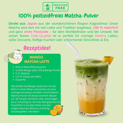 Japanischer Matcha Tee Pulver, Matcha Love Cat edition, 50 g, Cafe Qualität