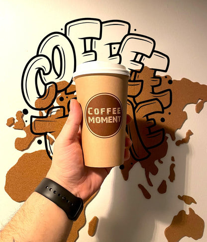Kaffeebecher Kunststoff Deckel für Coffee Moment Pappbecher Series, Weiß