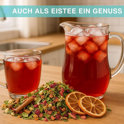 Frühlingstee, 100 g aromatische Kräuter-Früchtetee-Mischung