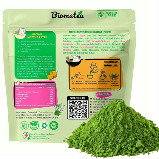 Japanischer Matcha Tee Pulver, Matcha Love Cat edition, 50 g, Cafe Qualität