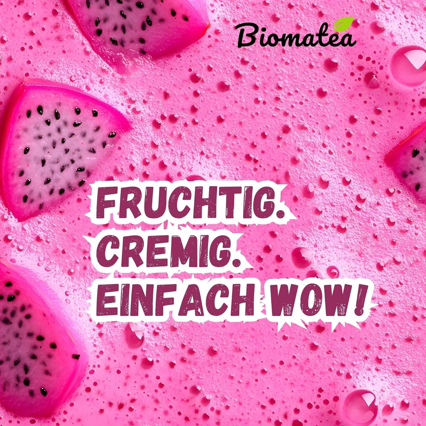 Biomatea Premium Drachenfrucht Pulver | rein, naturbelassen & ohne Zusätze | 100 g Pitaya Powder