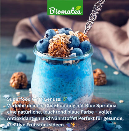 Reines Blaues Spirulina Pulver, 30g