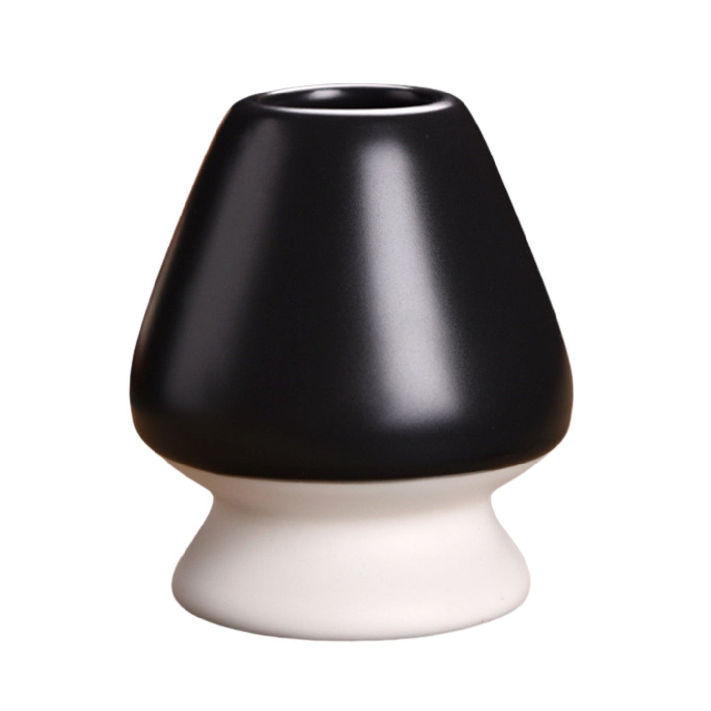 Matcha Besenhalterung aus Keramik – Grün-Weiß | Schwarz-Weiß | Weiß-Creme