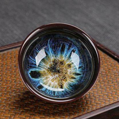 Keramik Teeset mit Kannen und 4 Tassen – Handgefertigtes Kung-Fu-Teeset mit Geschenkverpackung