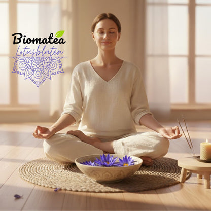 Lotusblüten, Ganze Blüten Blau, Naturbelassen, Getrocknete Deko Blüten, Räucherwerk, 30 g