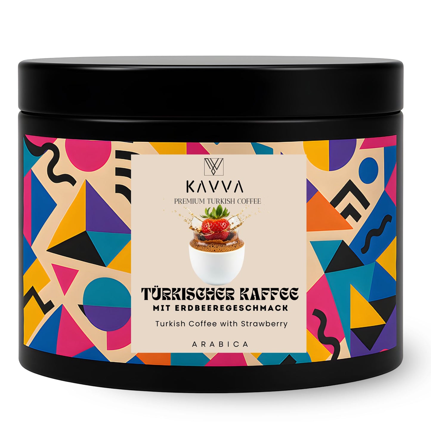 KAVVA Premium Erdbeer-Kaffee – Türkischer Kaffee mit Erdbeeraroma, ohne Zucker, 100 % Arabica, 100 g
