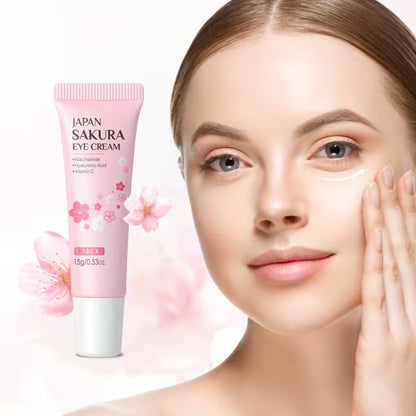 Sakura Gesichtspflege-Geschenkset, 4-teilig – Reinigung, Serum, Augencreme & Gesichtscreme