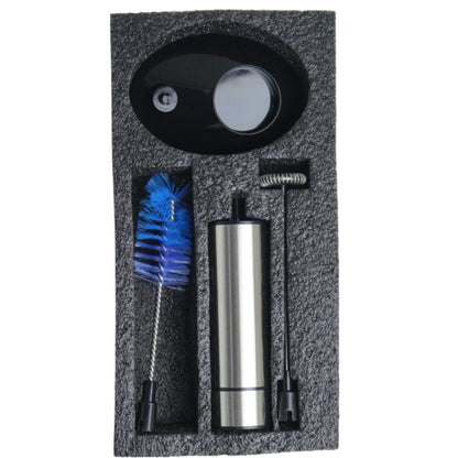 Elektrischer Milchaufschäumer aus Edelstahl, Batteriebetrieb