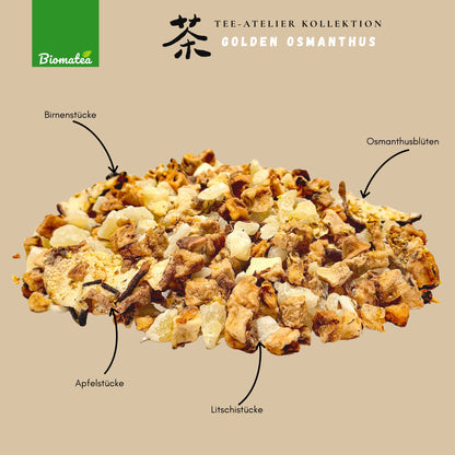 Golden Osmanthus – Grand Cru Früchtetee mit Litschi & Birne (80g) – Tee-Atelier Edition