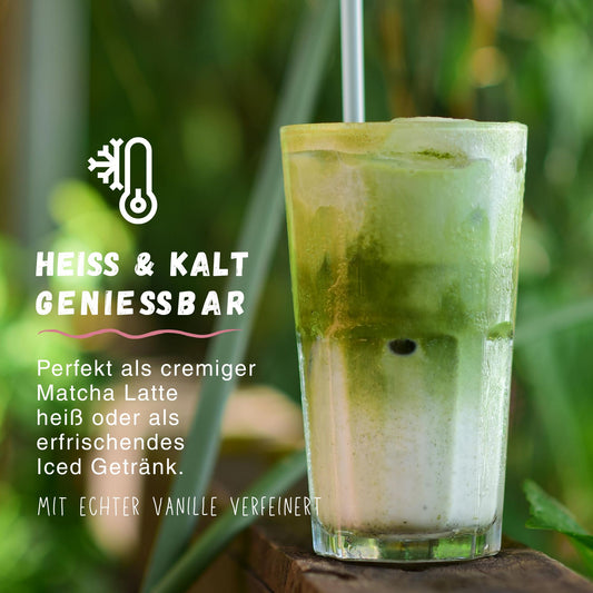 Biomatea Ceremonial Matcha Collagen Latte Pulver 150g 33% Japanischer Matcha und 58% Kollagen Hydrolysat Klumpfrei und leicht löslich, ohne Zuckerzusatz