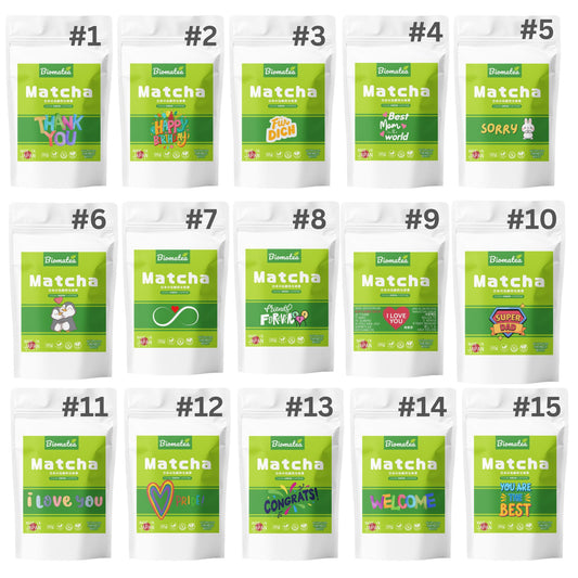 Biomatea Matcha aus Japan Geschenkidee mit Botschaft, 30g – Vegan & Zuckerfrei