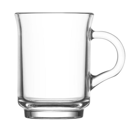 Ada 6 Stück Teegläser mit Henkel, 250ml Kaffee, Cappuccino, Matcha & Tee Glas