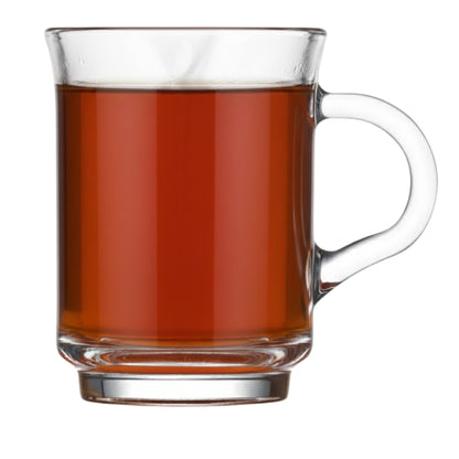 Ada 6 Stück Teegläser mit Henkel, 250ml Kaffee, Cappuccino, Matcha & Tee Glas