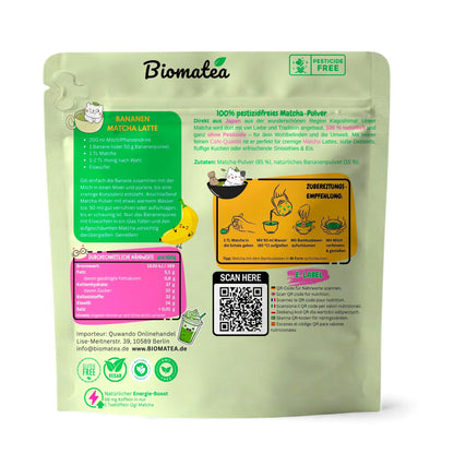 Matcha Love, 50 g japanischer Matcha Tee Pulver mit Banane Geschmack