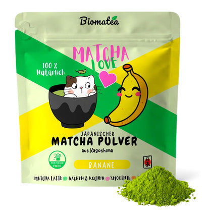 Matcha Love, 50 g japanischer Matcha Tee Pulver mit Banane Geschmack