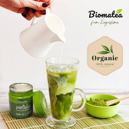 Bio Ceremonial grade Matcha Tee Pulver, 30g Dose mit Aromaschutzfolie für maximale Frische