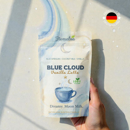 Blue Cloud Latte Pulver – Magischer Spirulina-Kokos Mix mit echter Vanille (150g)