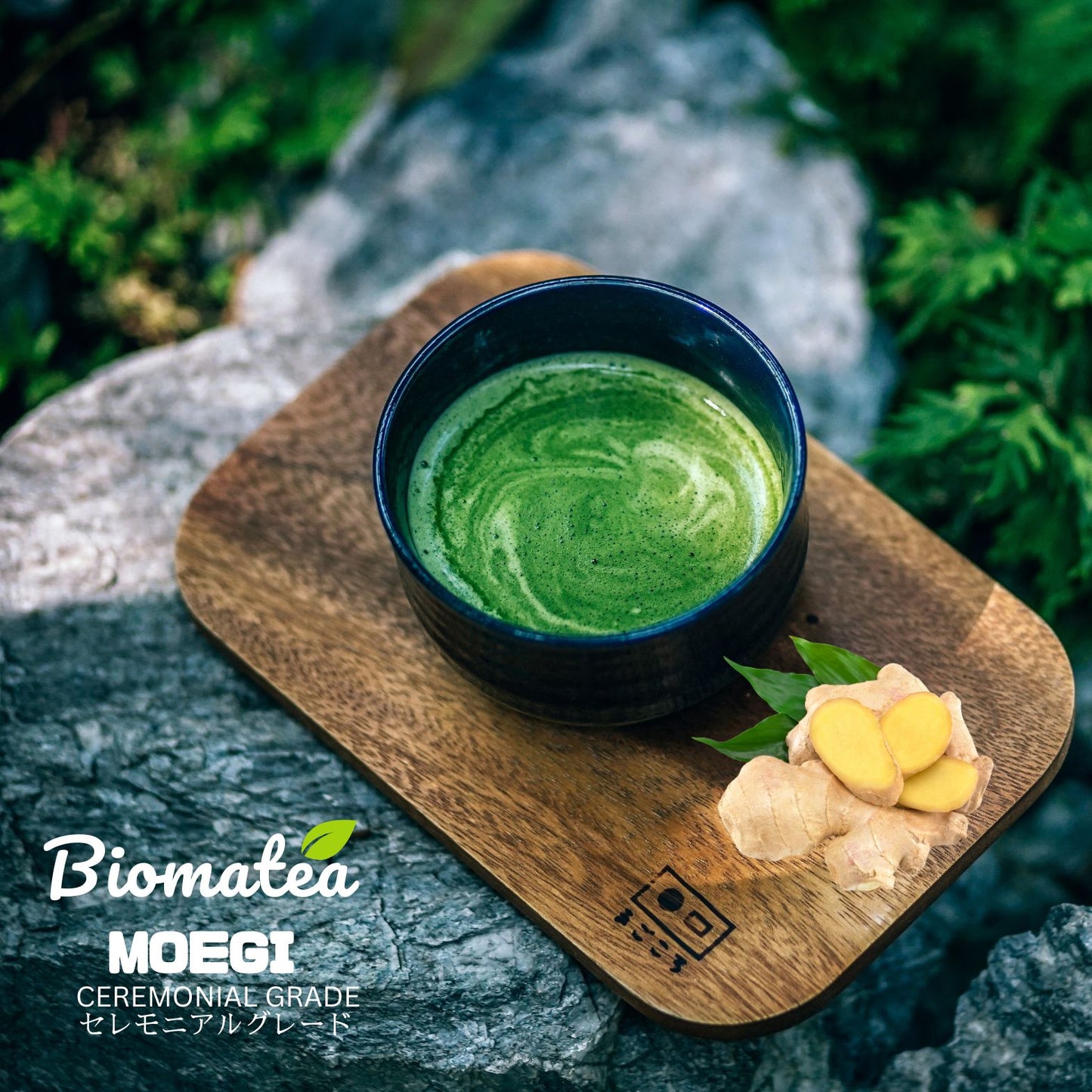 Biomatea Ceremonial Ingwer Matcha, ohne Zucker, 50g