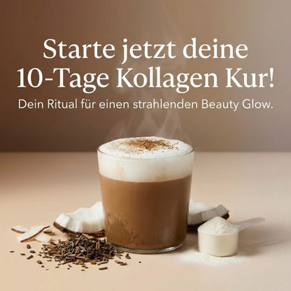 Biomatea Hojicha Kollagen Latte – Die 10-Tage Beauty Glow Kur (Premium Instant Mix mit Kokos)