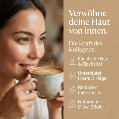 Biomatea Hojicha Kollagen Latte – Die 10-Tage Beauty Glow Kur (Premium Instant Mix mit Kokos)