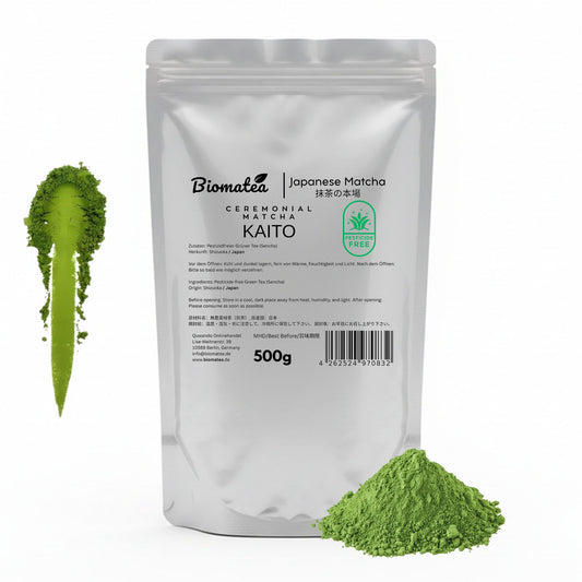 500g Vorratspack Ceremonial Matcha Pulver aus Shizuoka Japan, Pestizidfrei Matcha-Tee