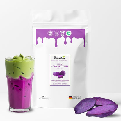 Lila Süßkartoffel Pulver 100 g – Premium Ube Powder, Purple Sweet Potato Powder, naturbelassen & rein