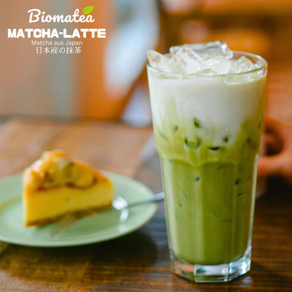 Biomatea 100g Bio iced Matcha Latte, aus Japan. Sommer edition, leicht gesüßt