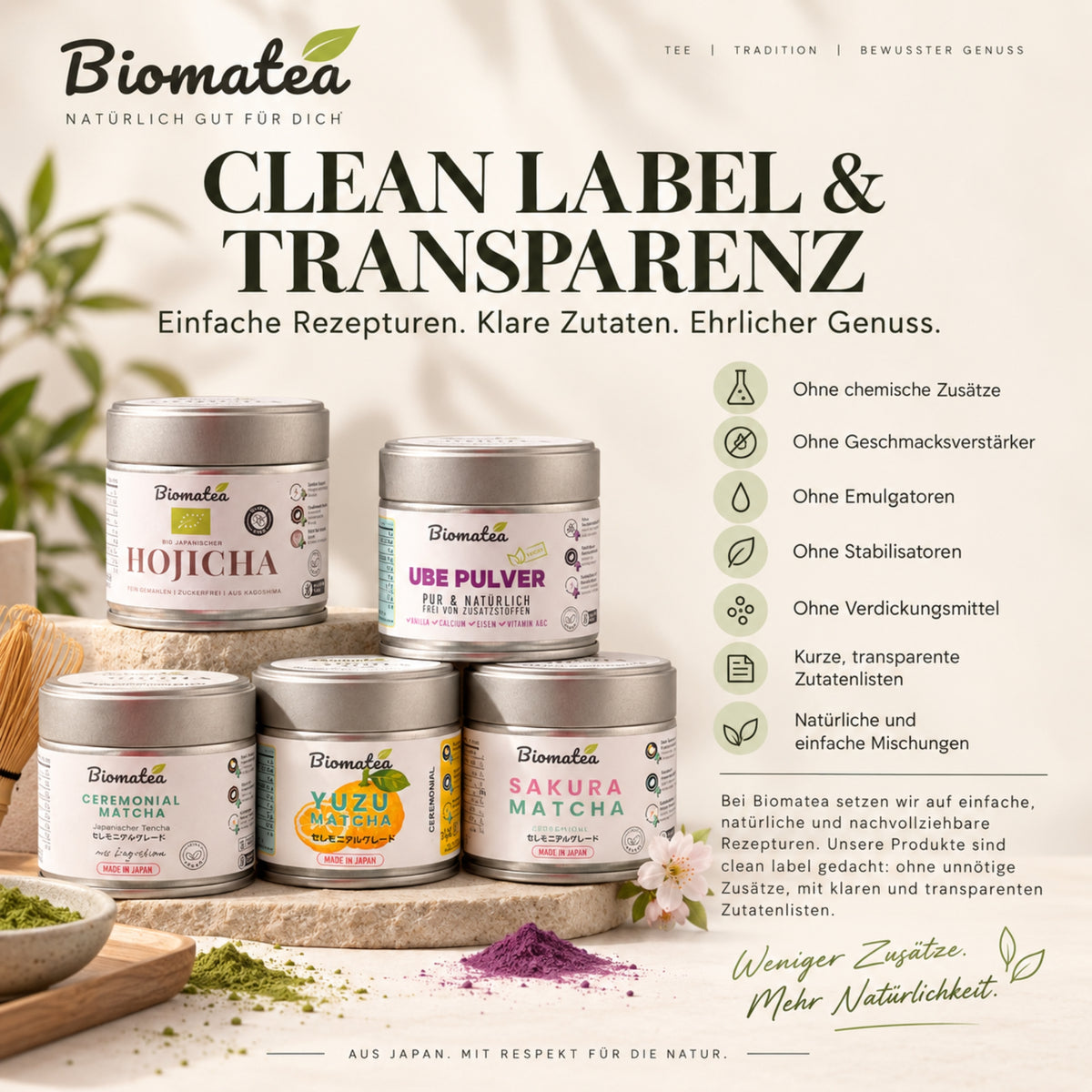 Biomatea 4tlg Geschenkset inkl. Metall Box - Produkte individuell auswählen