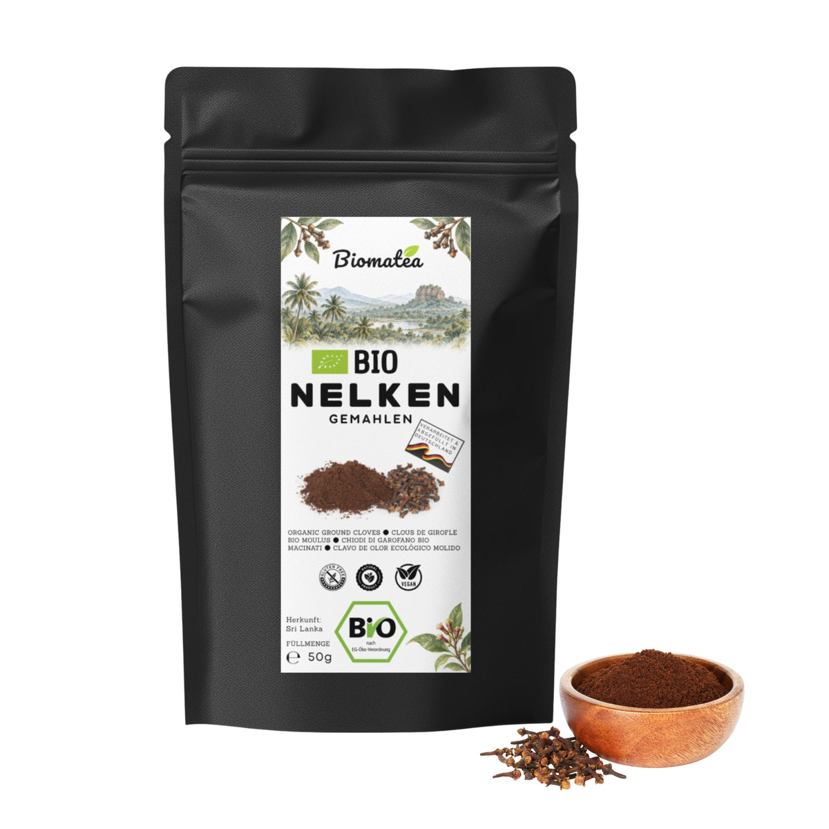 Bio Nelken gemahlen 50 g – Nelkenpulver aus Sri Lanka