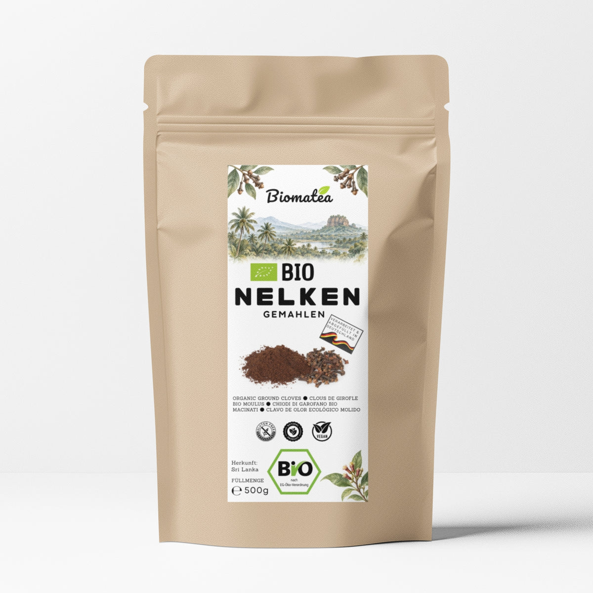 Bio Nelken gemahlen 500g  Vorratspack – Nelkenpulver aus Sri Lanka