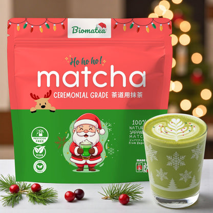 Ceremonial japanischer Matcha Tee Pulver – Limitierte Weihnachten Xmas Edition, 50 g