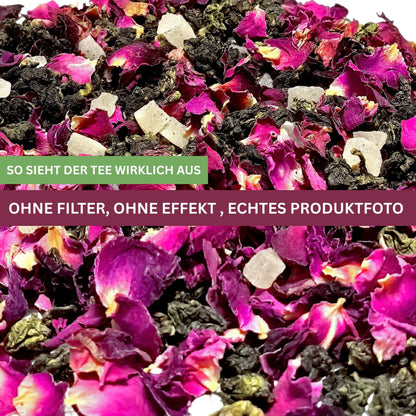 Kyoto Blossom – Feiner Oolong & Grüntee mit Pfirsich & Rosenblüten (80g) – Tee-Atelier Edition