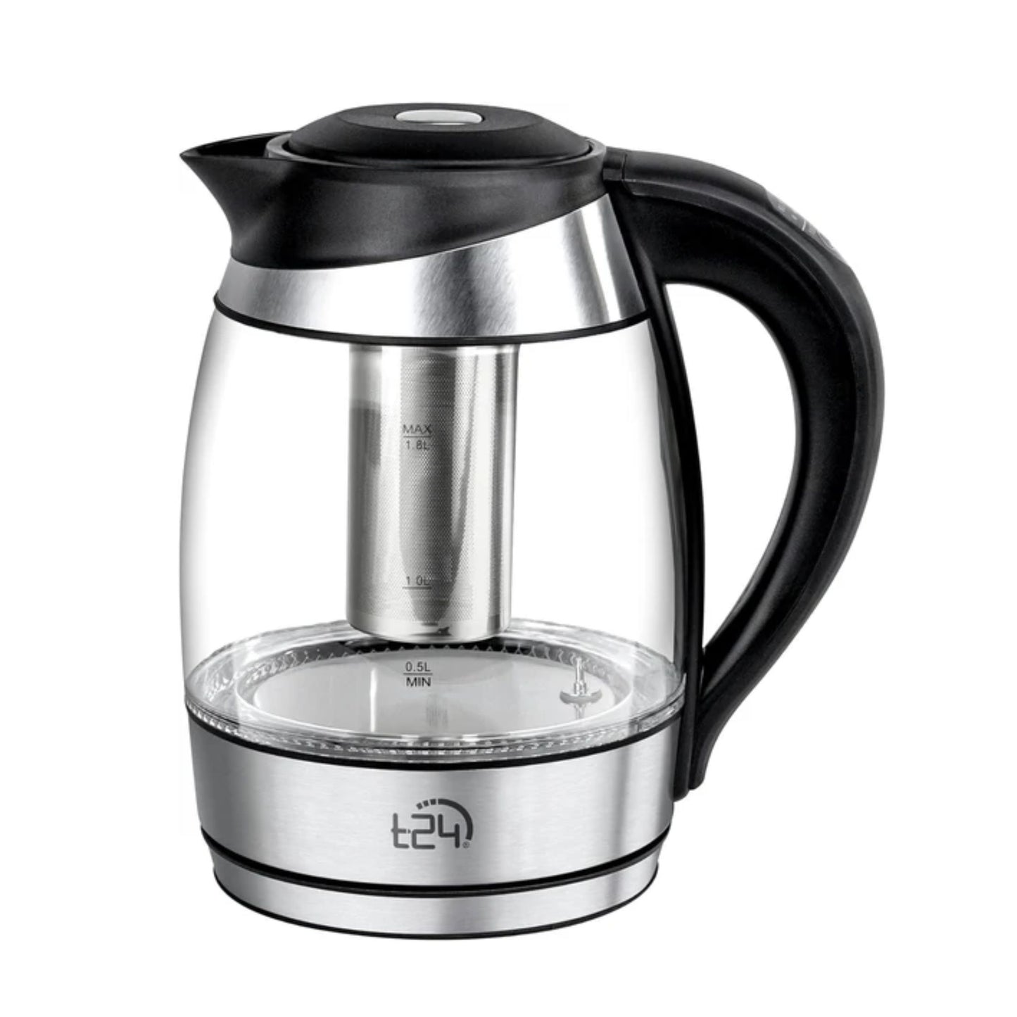 Glas Wasserkocher 1.8L mit abnehmbares Teesieb Temperatureinstellung