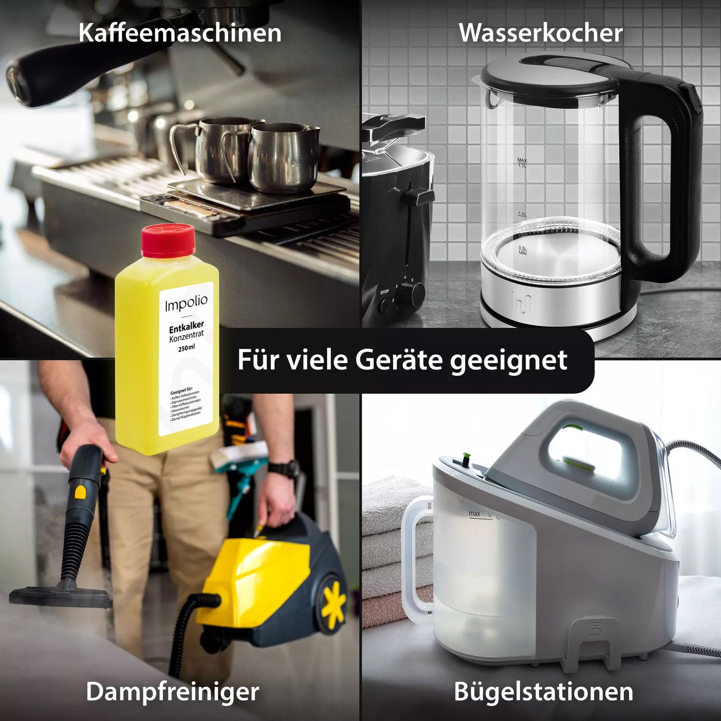 Universal Entkalker Konzentrat 250ml Biologisch abbaubar, Made in Germany