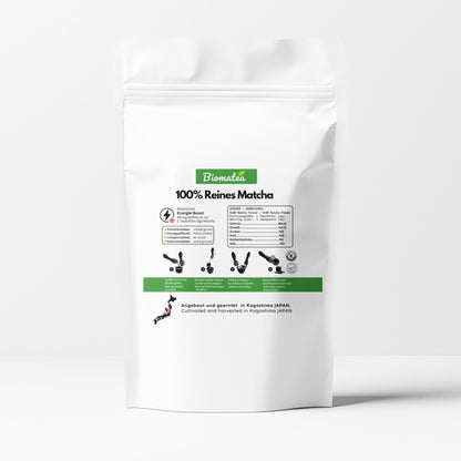 Biomatea Matcha aus Japan Geschenkidee mit Botschaft, 30g – Vegan & Zuckerfrei