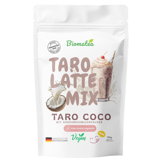 Biomatea Taro Coco Latte Mix – Vegan & Ohne Zuckerzusatz, 150g