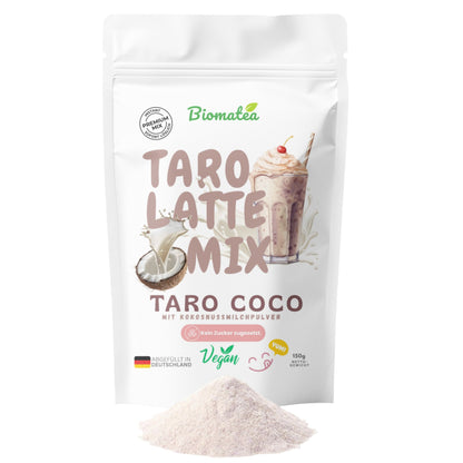 Biomatea Taro Coco Latte Mix – Vegan & Ohne Zuckerzusatz, 150g