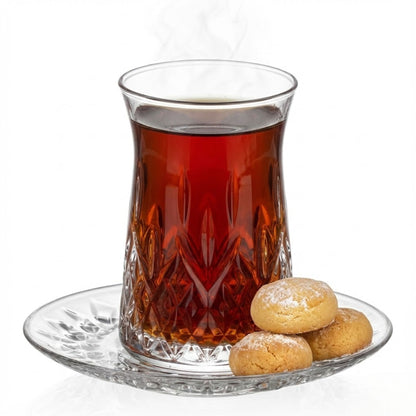 Teegläser Set (12-tlg.) – Kristall-Design & Bleifrei, 170ml