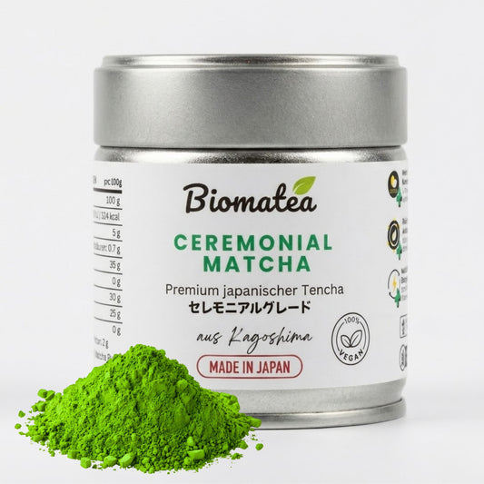 TOKIWA Premium Ceremonial Matcha Tee Pulver aus Japan Kagoshima 30 g Dose mit Aufreißlasche. Erste Ernte, Single Origin