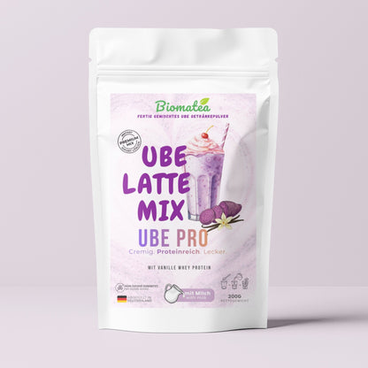 Ube Latte Mix instant "Ube Pro" Protein Latte (Whey & Ohne Zuckerzusatz) Yamswurzel Pulver