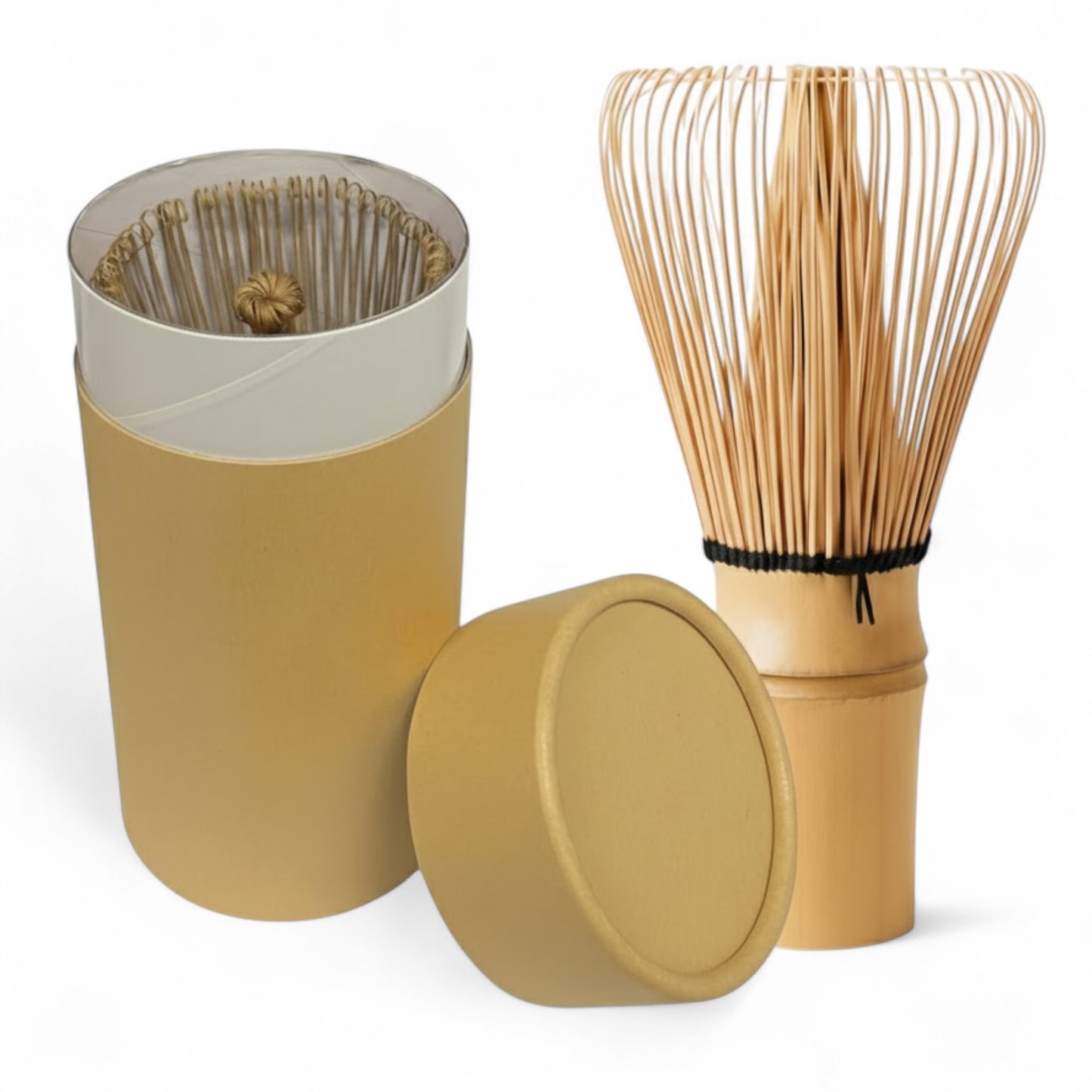 Matcha Whisk Bambusbesen | Chasen Matchabesen 100 Zinken Borsen Natur